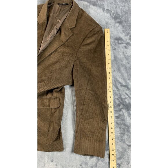 Jos A Bank Men's Brown Wool Silk Corduroy Sport Coat Blazer Jacket Size 48L - Picture 11 of 11